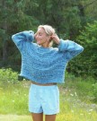 OK 01-08 - Øyunn Raglangenser - lys denim - strikkepakke thumbnail