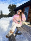 IR 02-02 - Hanami genser - rosa - Soft - strikkepakke thumbnail