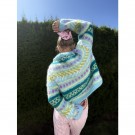 IR 02-08C - Hanami genser raglan - caribbean blue - Fnugg - strikkepakke thumbnail