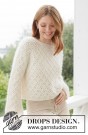 266-1 - Lace Diamond Sweater - strikkepakke thumbnail