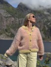 IR 02-41G - Hanami jakke - soft pink - Påfugl - strikkepakke thumbnail