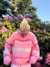 IR 02-02D - Hanami genser - neonrosa - Soft - strikkepakke thumbnail