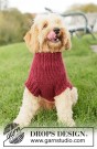 260-41 - Snuggle Berry Dog Sweater - strikkepakke thumbnail