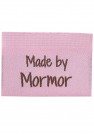 10 merkelapper - Made by Mormor - rosa - 3,5 cm thumbnail