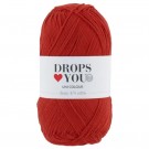 DROPS Loves You #7 - Rødt bomullsgarn thumbnail