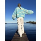 IR 01-04B - Skyhigh genser - Caribbean blue - strikkepakke thumbnail