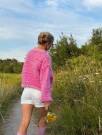 IR 02-42H - Hanami jakke - fuksia - Soft - strikkepakke thumbnail