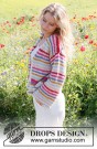 Candy Stripes Cardigan by DROPS Design thumbnail