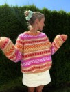 IR 02-08A - Hanami genser raglan - honey dew - Fnugg - strikkepakke thumbnail