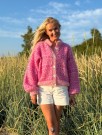 IR 02-42H - Hanami jakke - fuksia - Soft - strikkepakke thumbnail