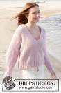 240-5 Climbing Rose Sweater by DROPS Design thumbnail