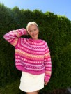 IR 02-08B - Hanami genser raglan - fuchsia - Fnugg - strikkepakke thumbnail
