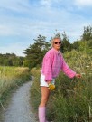 IR 02-42H - Hanami jakke - fuksia - Soft - strikkepakke thumbnail