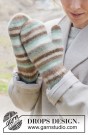 253-38 - Winter Zebra Mittens - strikkepakke thumbnail