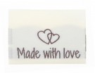 10 merkelapper - Made with love - 3,5 cm thumbnail