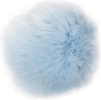 Dusk i fuskepels 10 cm - lys blå