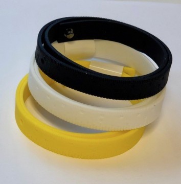 Wrist Ruler armbånd - silikon - hvit