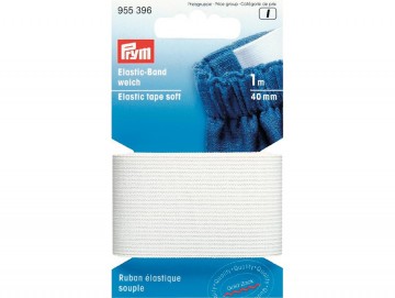Prym Elastisk strikk – Soft – 40 mm hvit