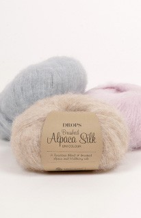 Pakke à 40 nøster DROPS Brushed Alpaca Silk