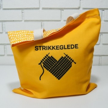 Nett til strikketøyet - Strikkeglede - gul