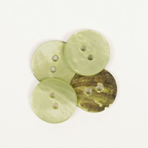 DROPS Perlemor rund grønn - 15 mm