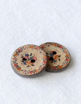 Kokosknapp med blomsterkrans 20 mm (DSA)