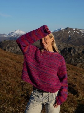 OK 10-01G - Øyunn Raglangenser 2.0 - pink - strikkepakke