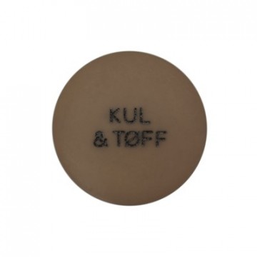 Knapp - Kul & tøff - brun - 18 mm
