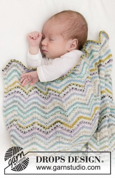 46-10 - Seaside Seashells Blanket - strikkepakke