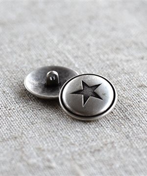 Antik sølvstjerne - 20 mm