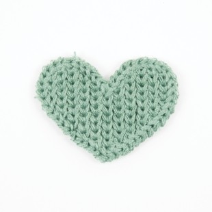 Tekstillapp hjerte grønn