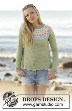 Spring Valley Jumper by DROPS Design