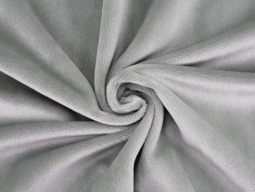 Gütermann Kullaloo Plysj – 40 Lys grå – 50x148 cm