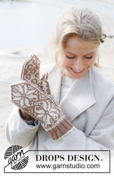 253-39 - Nordic Oak Mittens - strikkepakke