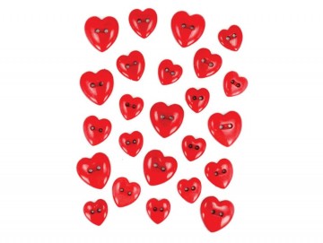 Knapper – Hjerter røde